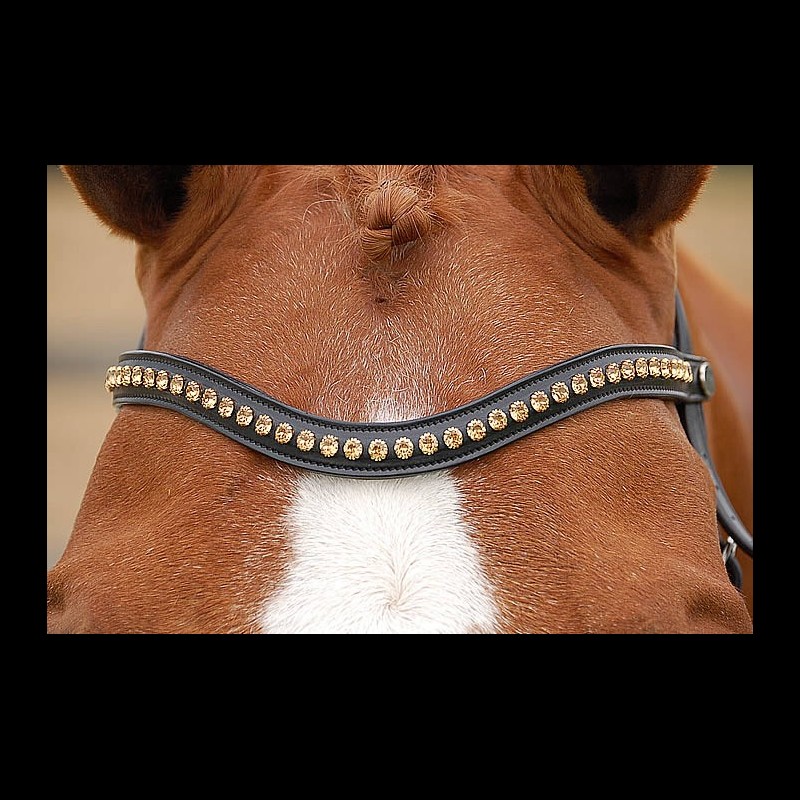 ディオン額革 ゴールドスワロフスキー