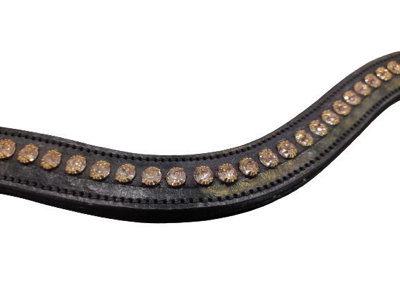 ディオン 額革 ピンクスワロフスキー