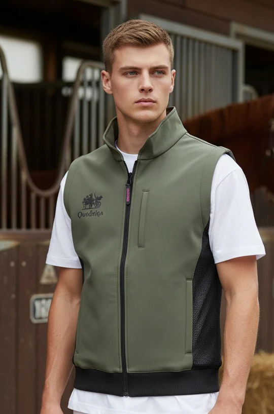 クアドリガ【BOND】ベスト チドリ メンズ/Stand-Collar