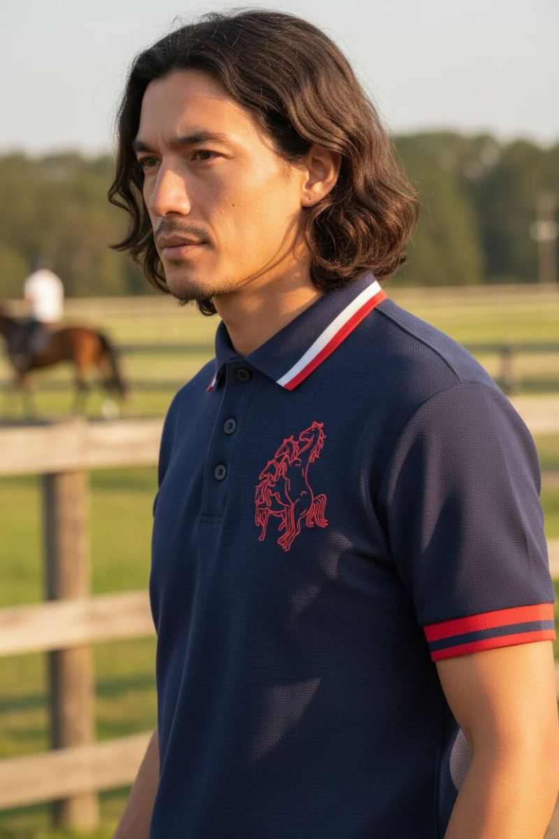 クアドリガ【LINKA】メッシュポロシャツ メンズ/3B 