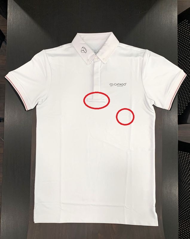 【アウトレット20％OFF】カタゴ 競技用シャツNevin 男性用　XSサイズ【現品限り】