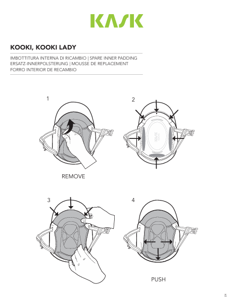 カスク　クーキーインナーパッド