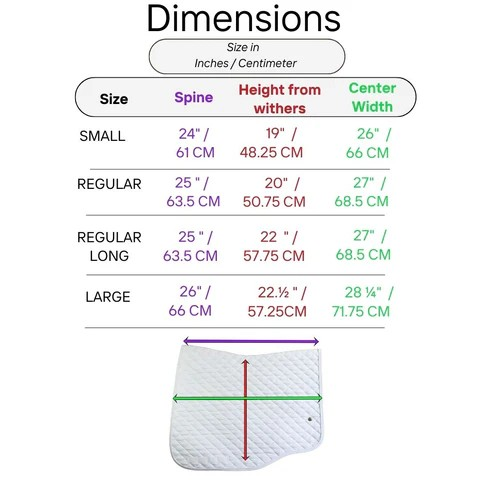 オギルヴィー サドルクロス　馬場用　ゼッケン　(Euroカット)