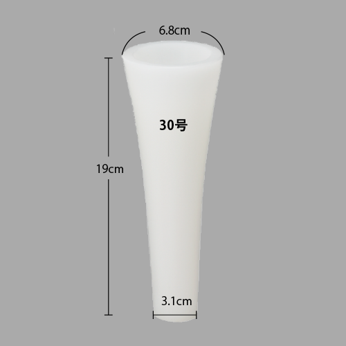 カートリッジ和蝋燭　本体　30号 白2本入