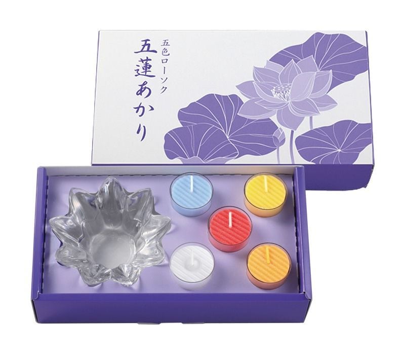 五色ローソク　五蓮あかり