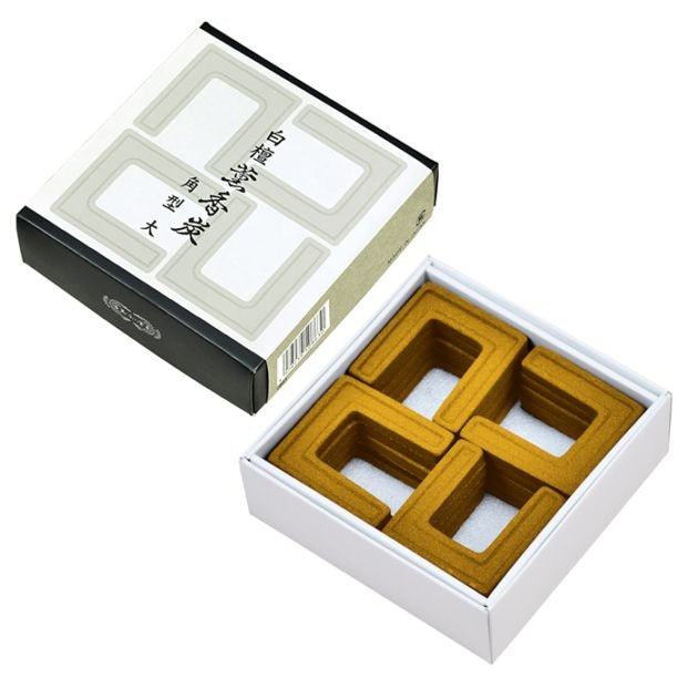 白檀　薫香炭　20枚入 角型（大）