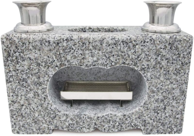 花立・香炉一体型 　線香皿付きセット