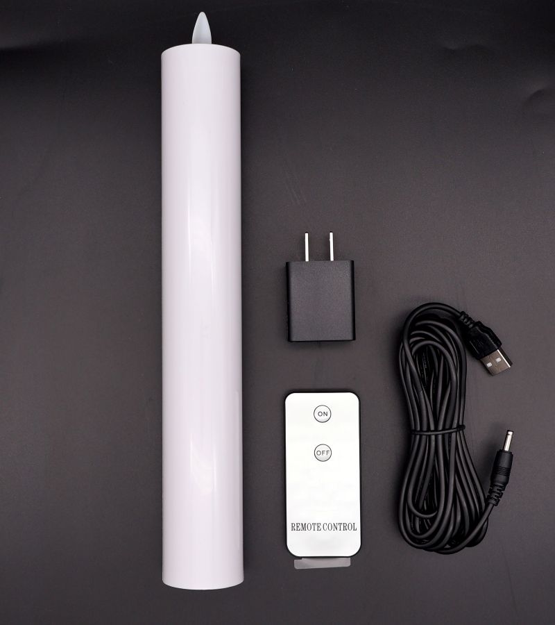 和蝋型（棒型）通電式LEDろうそく　一燈　1本