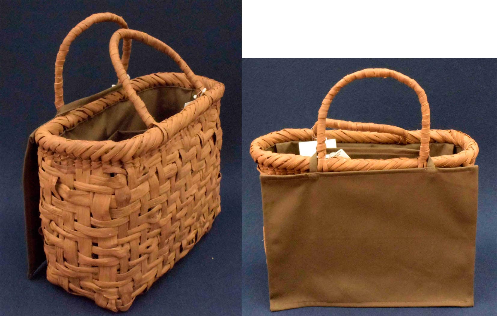 純国産 山葡萄蔓バック (内布/中ふた布/外当て布付) 山形県真室川伝統  