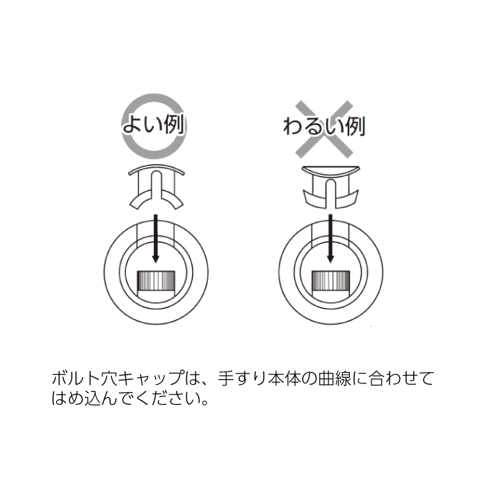 動作補助手すり 愛の手NS用ボルト穴キャップ | 【手すり】,トイレ