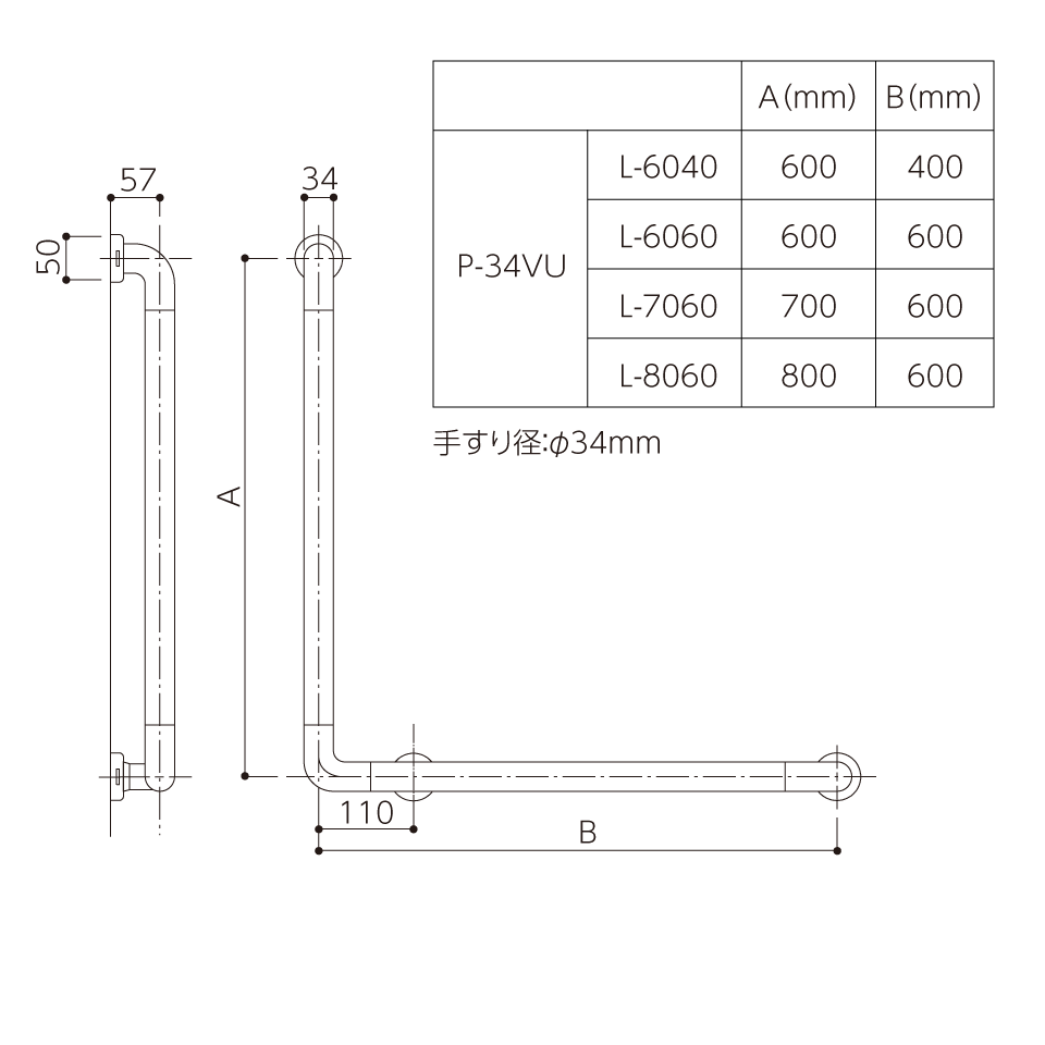 補助手摺(樹脂被覆付)外径34×600×700 グリーン Bタイプ 左勝手 ※メーカー直送品 神栄ホームクリエイト SK-297RJ-600x700 補助手摺(樹脂被覆付)外径34×600×700 グリーン Bタイプ 右