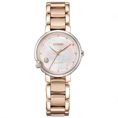 シチズン エル CITIZEN L ROUND Collection STELLA〜星〜 エコ・ドライブ ダイヤモンド入 ソーラー EW5588-81Y 送料無料 税込定価 79,200円|CITIZ