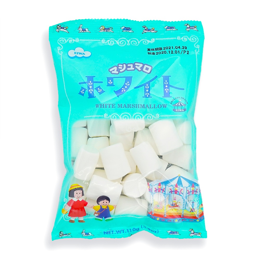 ケース販売】エイワ マシュマロ ホワイト バニラ味 110g×12