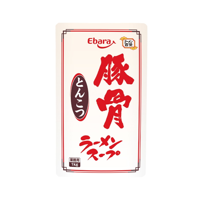 ケース販売】エバラ ラーメン百景 豚骨ラーメンスープ 1kg×12 | 調味料