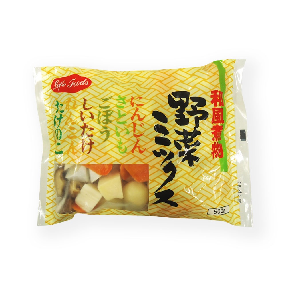 ケース販売】ライフフーズ 和風煮物野菜ミックス 500g×20 | 冷凍食品