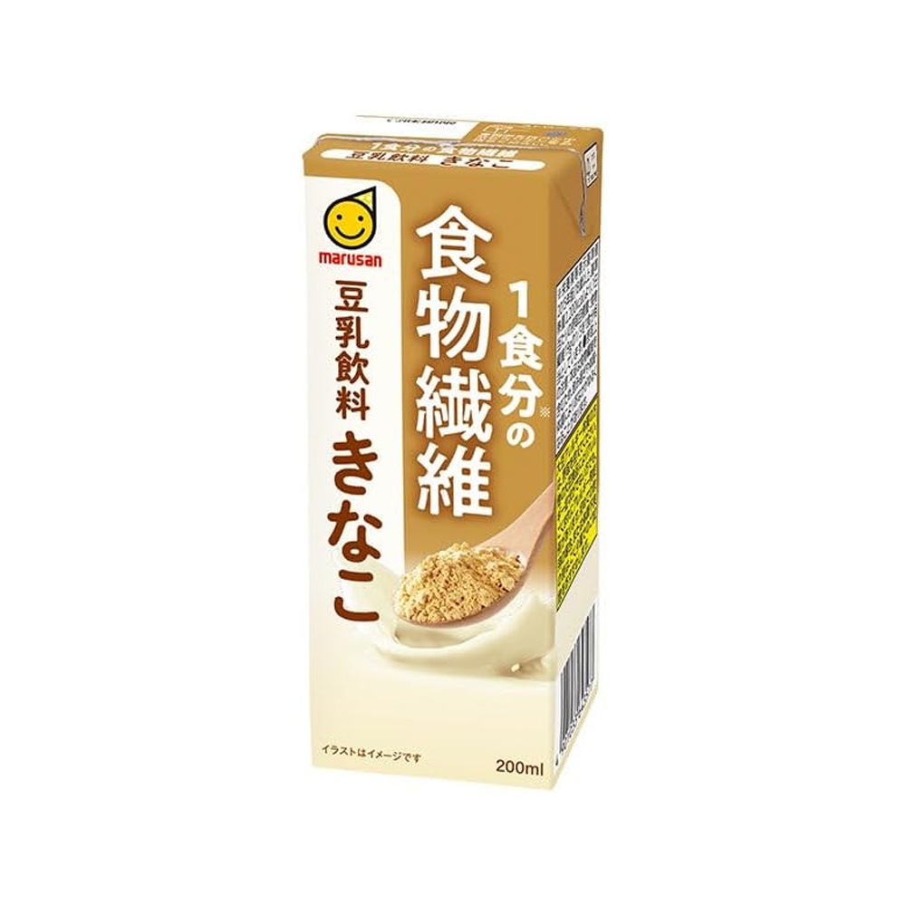 ケース販売】マルサンアイ 一日分の食物繊維 豆乳飲料きなこ 200ml×24