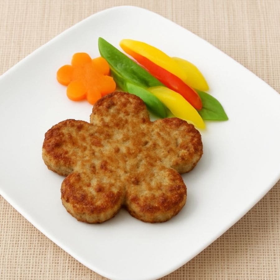 お試し価格10%OFF】【季節限定】日東ベスト FMうす味花型ハンバーグ