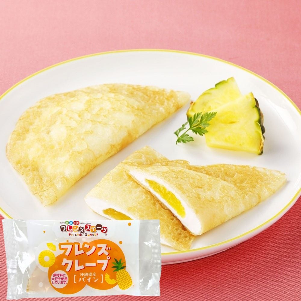 日東ベスト フレンズクレープ(沖縄県産パイン) 30g×40個入り 【季節