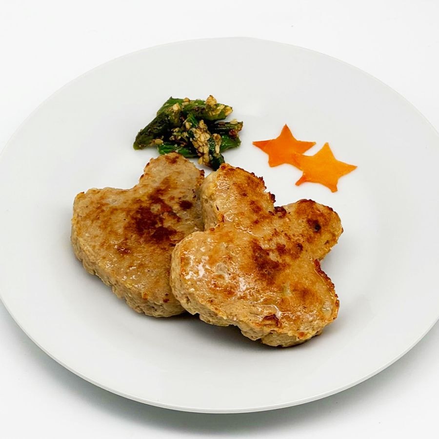 日東ベスト FMうす味うさぎ型ハンバーグ 40g×25個 1袋(25個入) | 冷凍