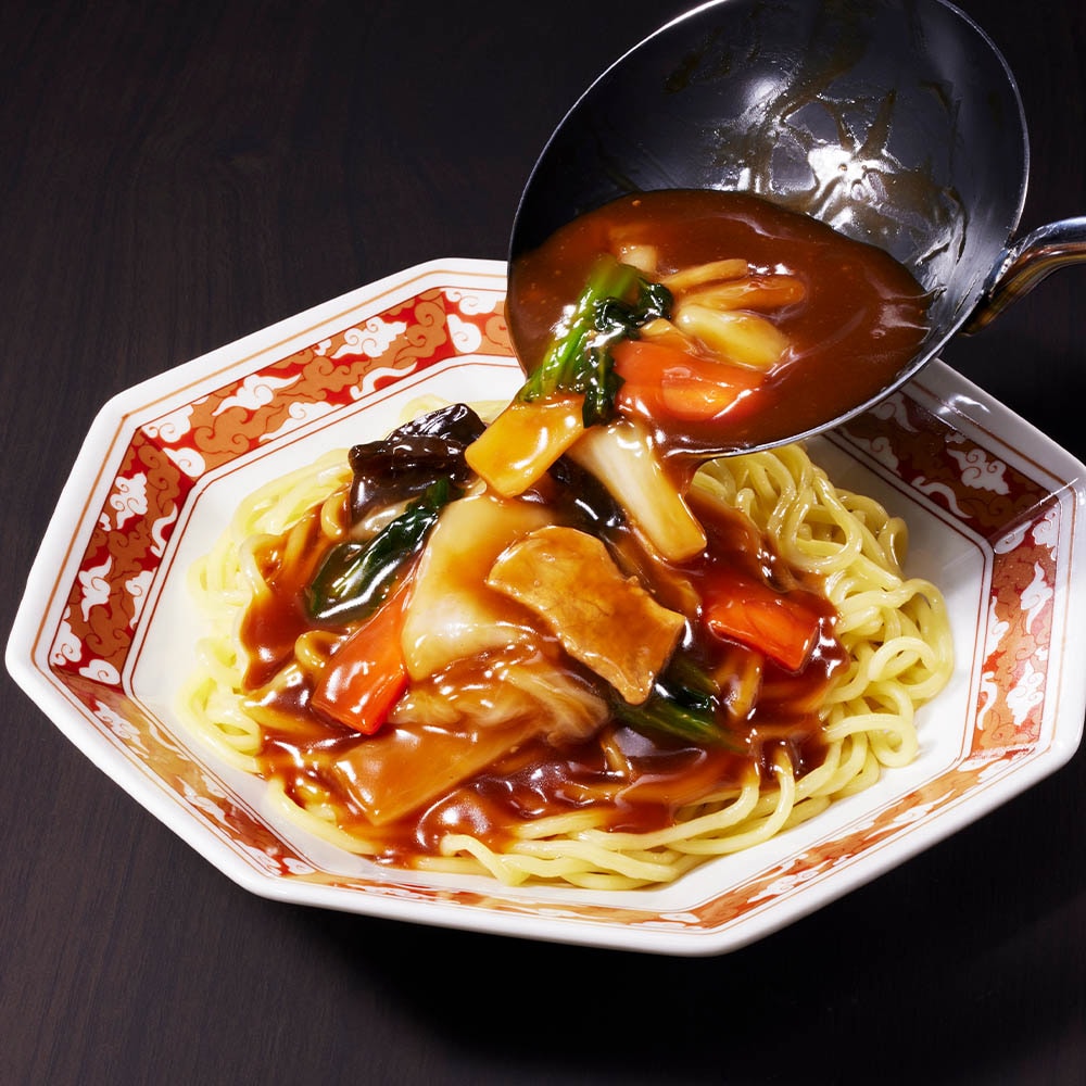 ケース販売】マルハニチロ オイスターソース香る太麺あんかけ焼きそば ケース販売】マルハニチロ オイスターソース香る太麺あんかけ焼きそば