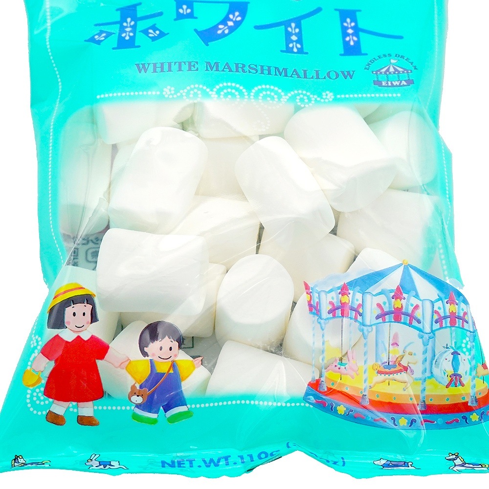 ケース販売】エイワ マシュマロ ホワイト バニラ味 110g×12