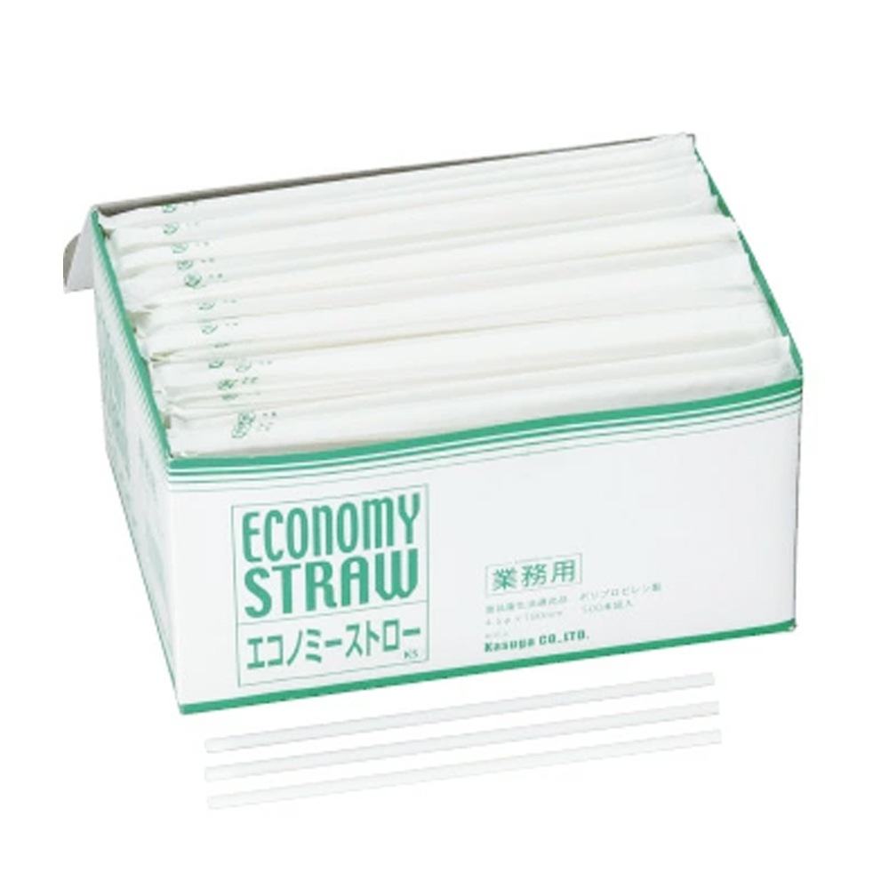 ロスコン エコノミーストローKS 袋入 500本 緑箱 日用品 | 日用品