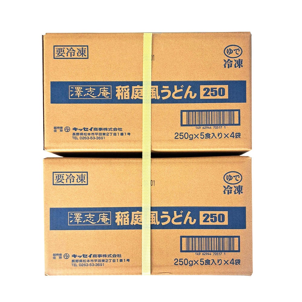 うどんさん専用 ケース販売】澤志庵稲庭風うどん250g×5×4 | めん類・パスタ,うどん の