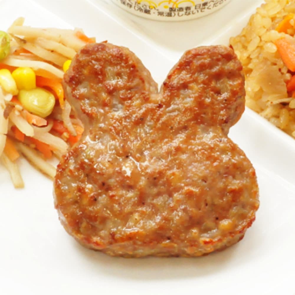 お試し価格10%OFF】日東ベスト FMうす味うさぎ型ハンバーグ 40g×25個 1