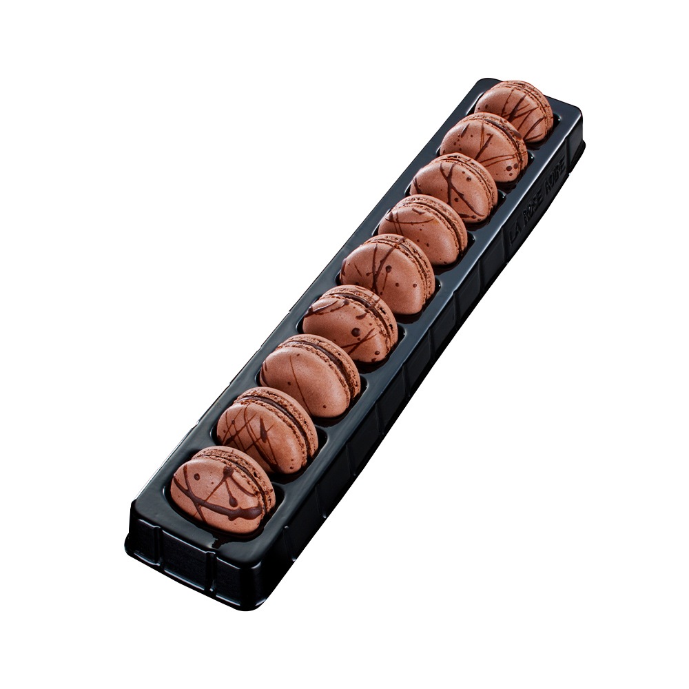 ケース販売】日仏 LRN マカロン チョコレート72個入(8×9) 9個×8トレイ