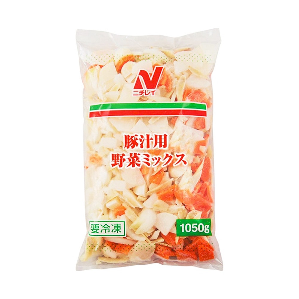 ケース販売】ニチレイ 豚汁用野菜ミックス 1050g×10パックセット