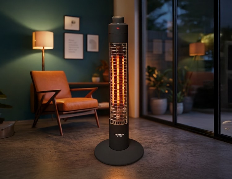 生活家電 ハロゲンヒーター スリム 300W コードフック付 即暖 換気不要 軽量設計