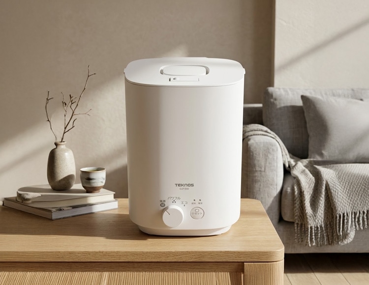 生活家電 スチーム加湿器 4L 加湿調整2段階 上部給水式 木造7畳 鉄筋11畳