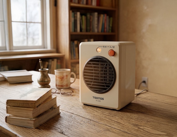 生活家電 セラミックファンヒーター ミニ 300W 静音 コンパクトサイズ