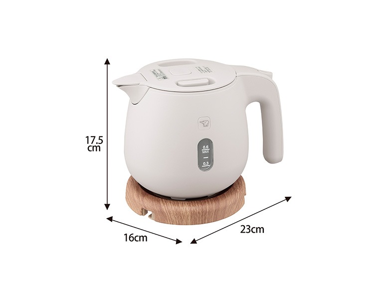 象印 電気ケトル 600ml サンドグレー