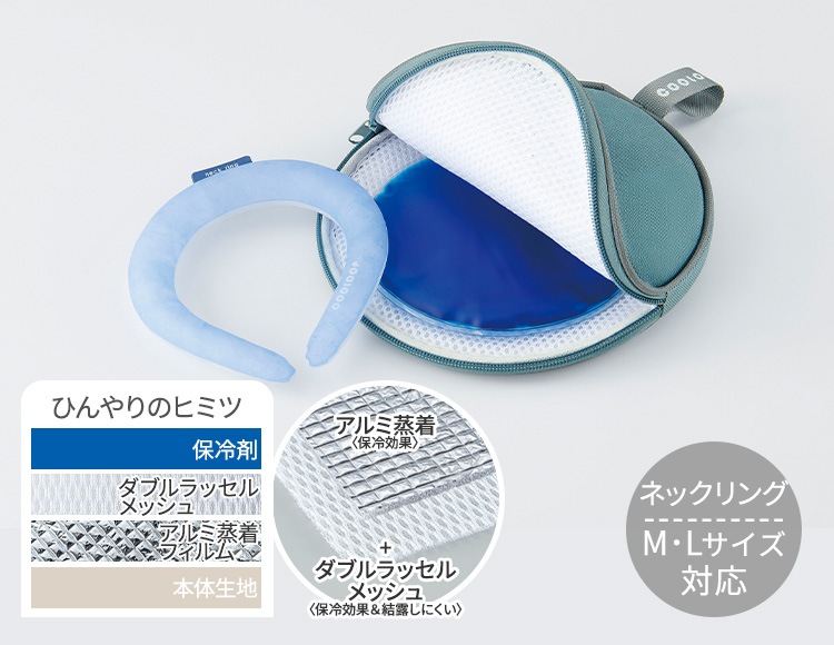 ネッククーラー COOLOOP 保冷ケース ex 保冷剤付