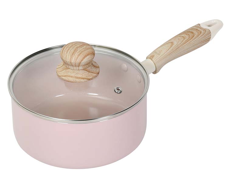 セラミック ソースパン 18cm 片手鍋 IH ガス火対応