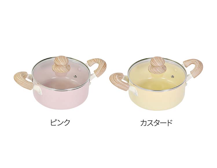 セラミック キャセロール 18cm 両手鍋 IH ガス火対応