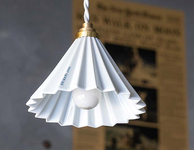 ORIGAMI LAMP (オリガミランプ) ペンダントライト LED電球対応 ホワイトコード 日本製