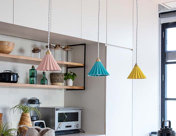 ORIGAMI LAMP (オリガミランプ) ペンダントライト LED電球対応 ホワイトコード 日本製