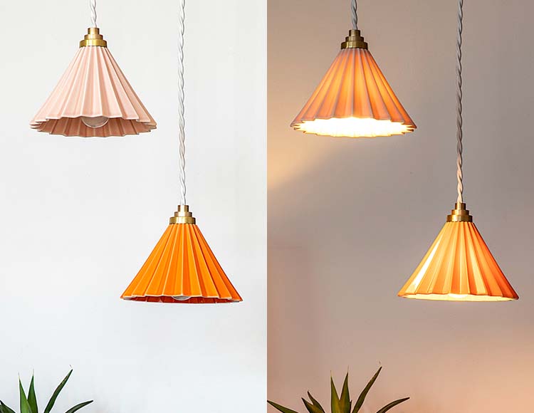 ORIGAMI LAMP (オリガミランプ) ペンダントライト LED電球対応 ホワイトコード 日本製