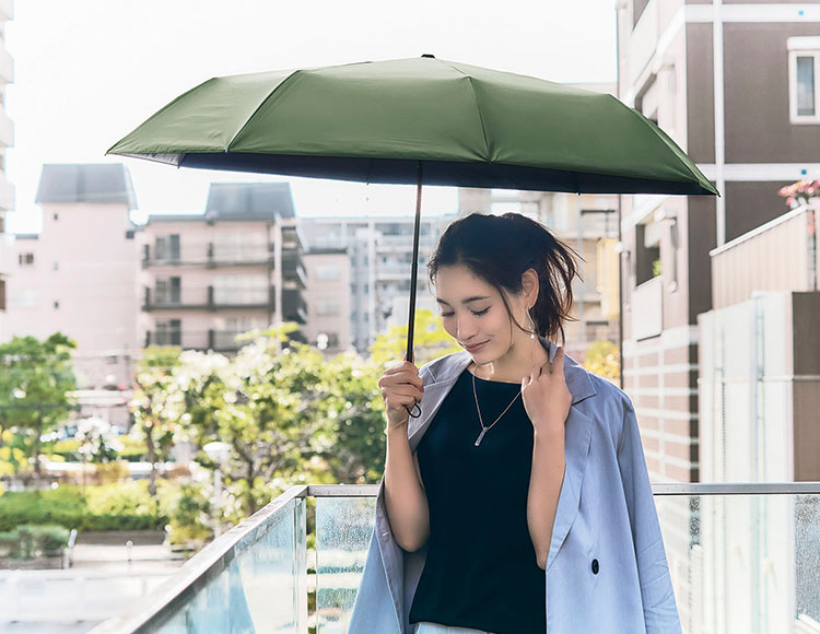 [親骨60cmでメンズにも] サンブロックラボ 遮夏クール 折りたたみ 3段 日傘 晴雨兼用