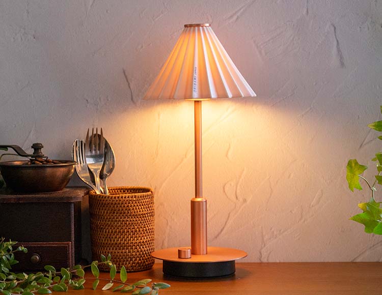ORIGAMI LAMP (オリガミランプ) ポータブルライト コッパー USB充電式