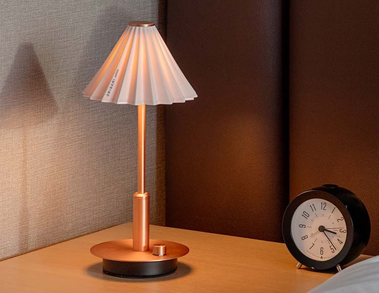 ORIGAMI LAMP (オリガミランプ) ポータブルライト コッパー USB充電式