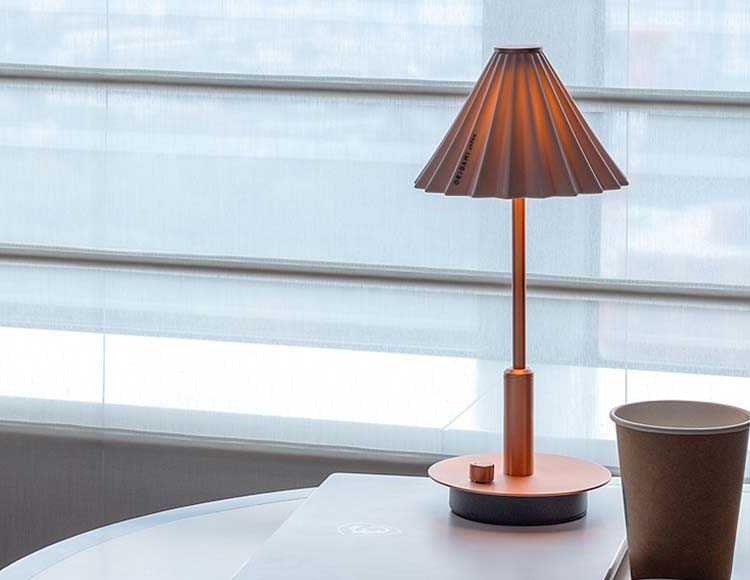 ORIGAMI LAMP (オリガミランプ) ポータブルライト コッパー USB充電式