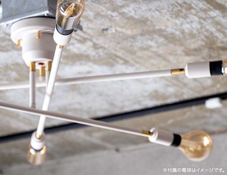 シーリングライト 6灯タイプ LED電球クリア付
