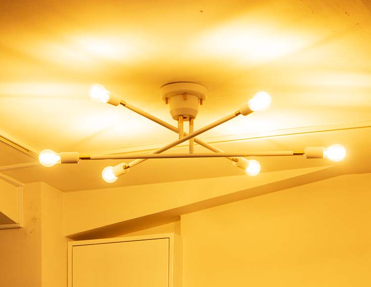シーリングライト 6灯タイプ LED電球クリア付
