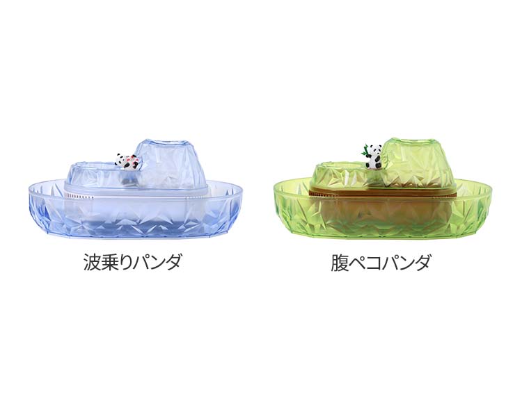 [子供も大喜び]そうめん流し機 電池式 波乗り/腹ペコ パンダ  簡単組立