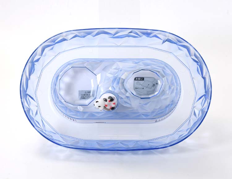 [子供も大喜び]そうめん流し機 電池式 波乗り/腹ペコ パンダ  簡単組立
