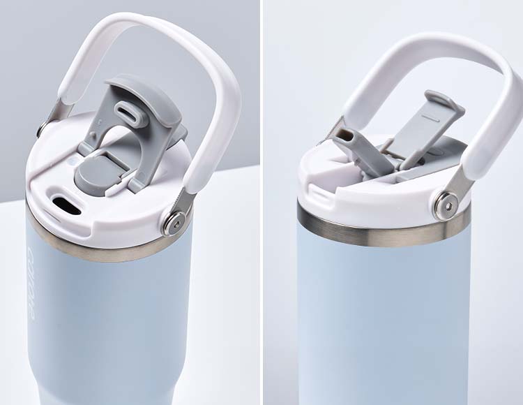 【公式販売店】CAROTE(カローテ) Catch Handle 大容量タンブラー ストロー付き 960ml 保温 保冷