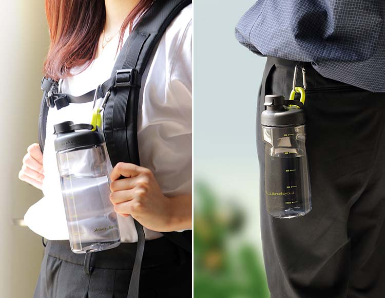 ロック＆ロック Active ウォーターボトル 550ml ブラック